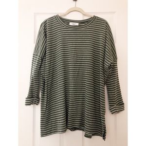 Levi Sweater - Olive & Ivory